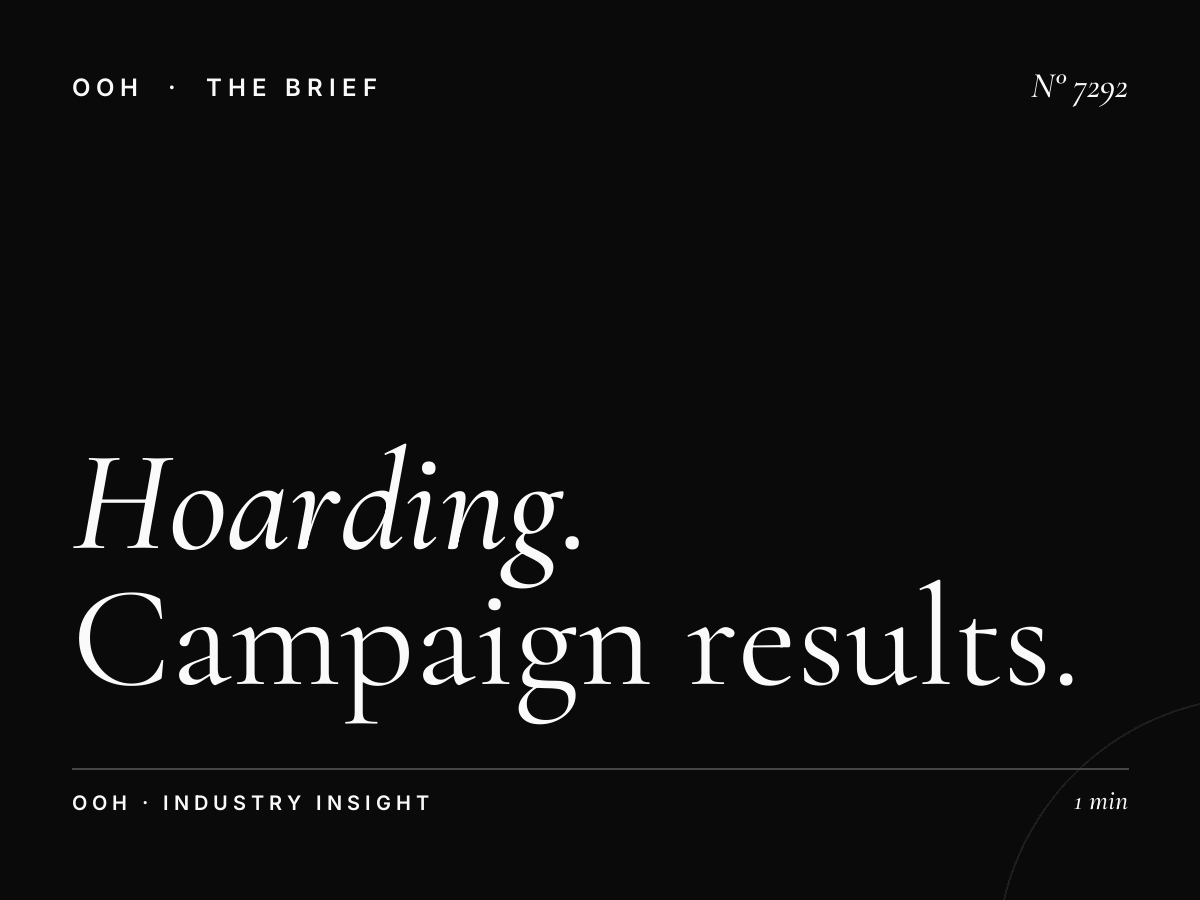 Hoarding Effectiveness YAS Saadiyat Highway: Campaign Results