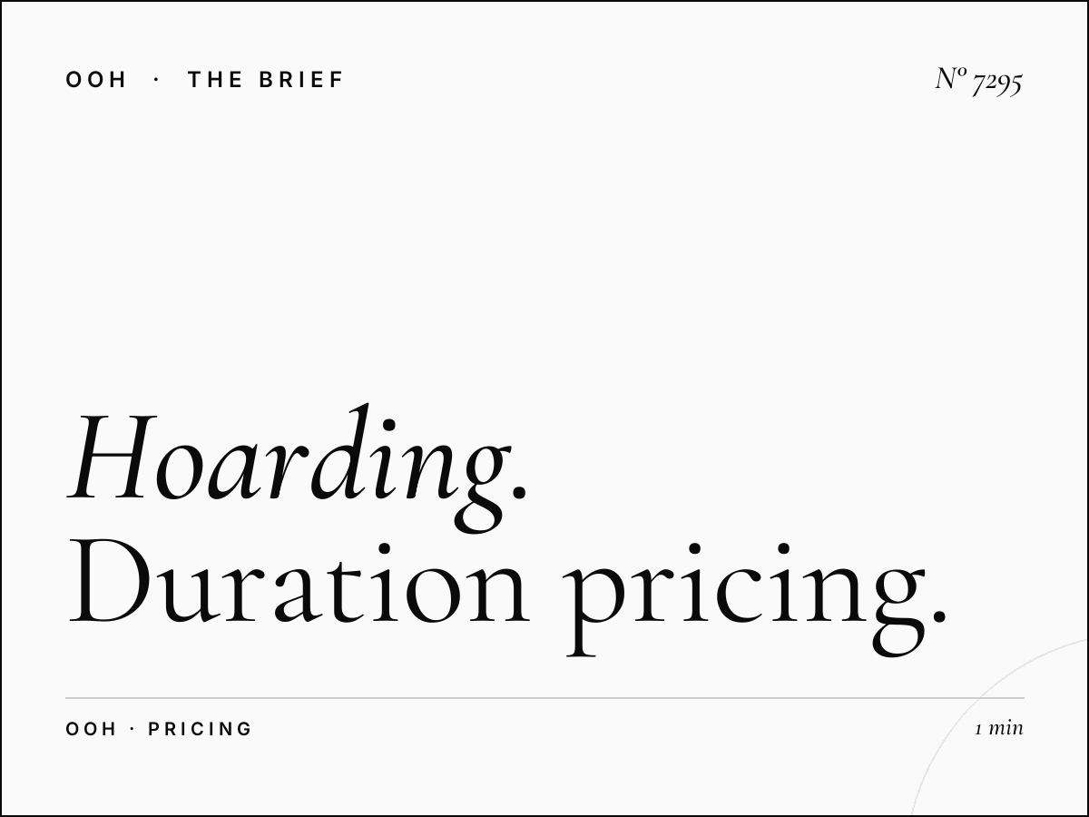 Hoarding Monthly Rates YAS Saadiyat Highway: Duration Pricing