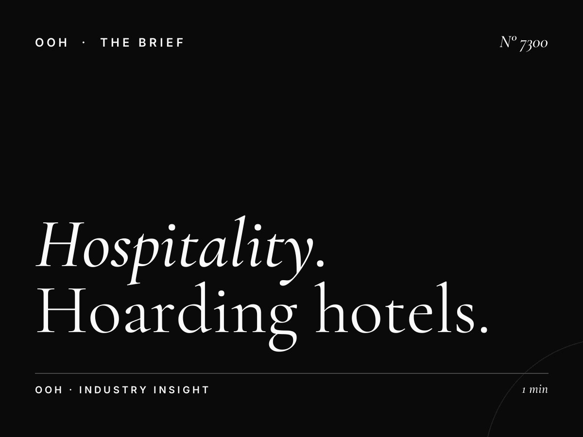 Hospitality YAS Saadiyat: Hoarding Hotels Advertising