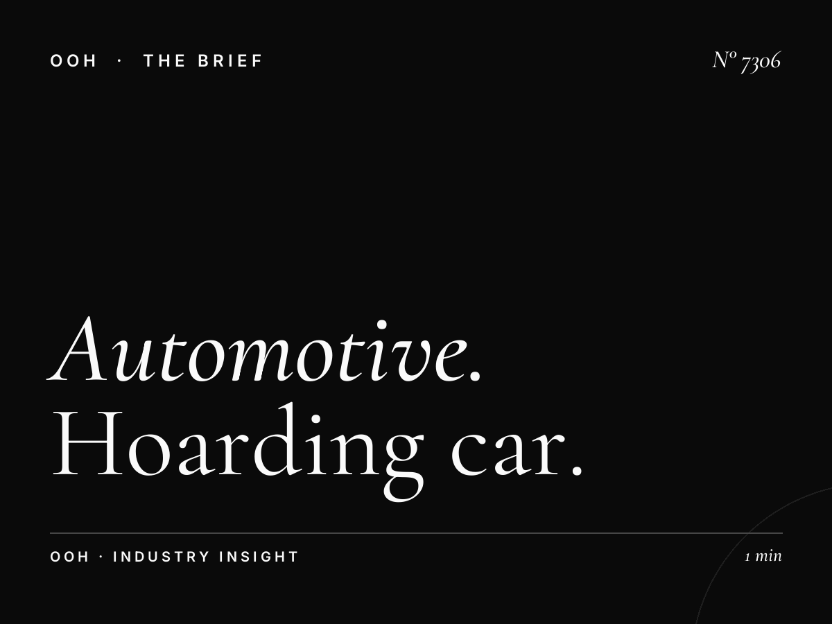 Automotive Brands YAS Saadiyat: Hoarding Car Advertising