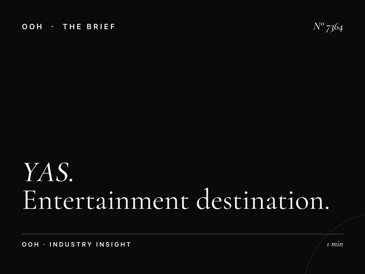 YAS Island LED Unipole: Entertainment Destination Digital