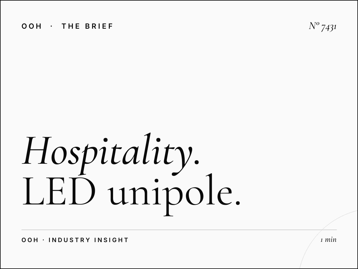 Hospitality YAS Saadiyat: LED Unipole Hotels Transform Abu Dhabi's Luxury Marketing Landscape