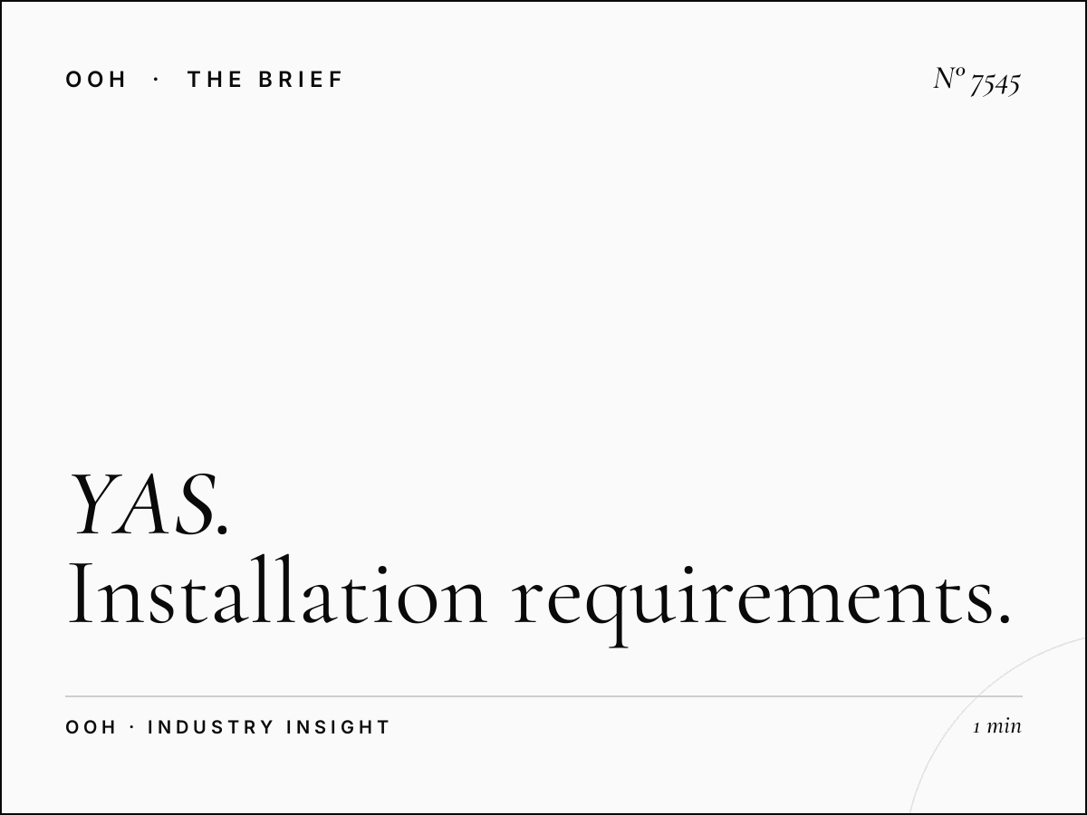 YAS Island Lamp Posts Production: Installation Requirements