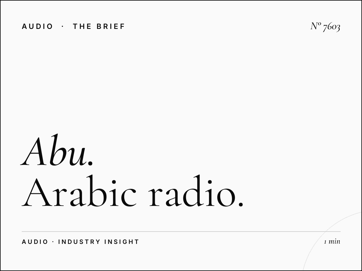 Abu Dhabi FM Campaign Strategy: Arabic Radio Planning