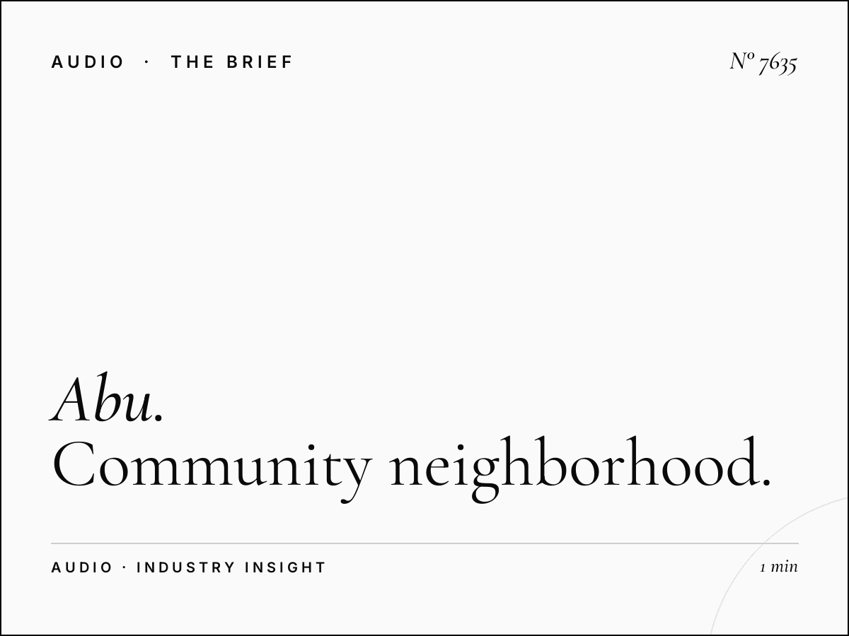 Abu Dhabi FM Residential Areas: Community Neighborhood Marketing