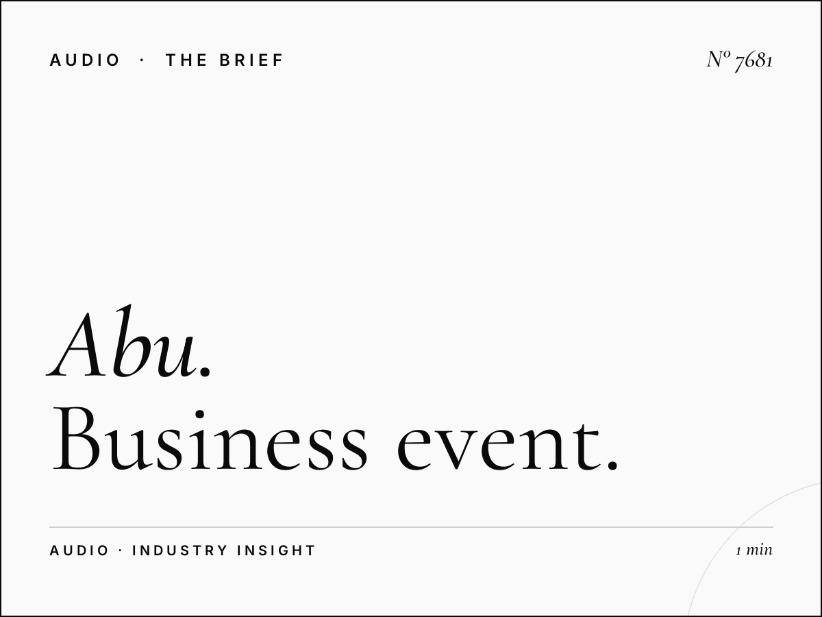 Abu Dhabi FM Conference Promotion: Business Event Advertising