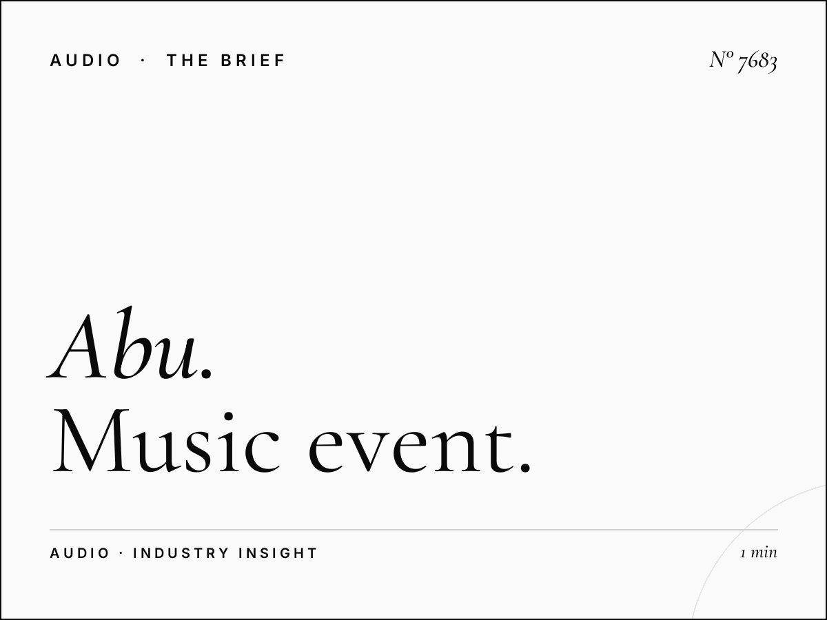 Abu Dhabi FM Concert Promotion: Music Event Radio Marketing