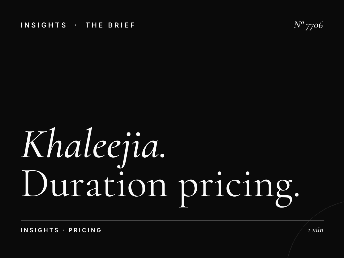Al Khaleejia Monthly Rates: Duration Pricing