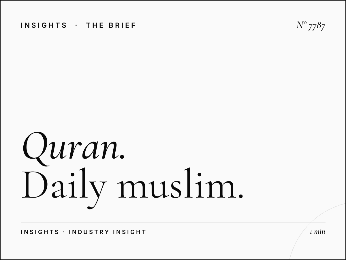 Al Quran Al Kareem Reach: Daily Muslim Listener Impressions