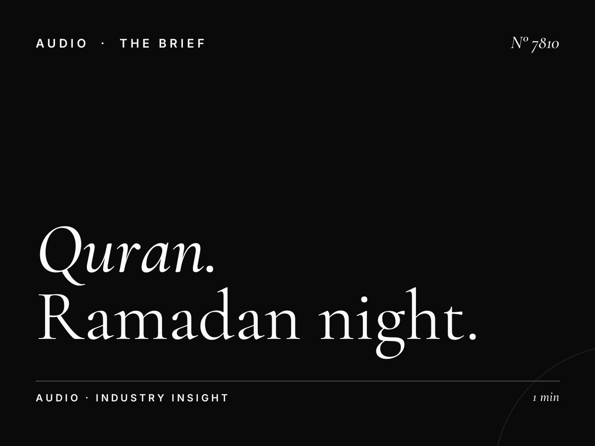 Al Quran Taraweeh Coverage: Ramadan Night Prayer Broadcasting and Advertising Opportunities