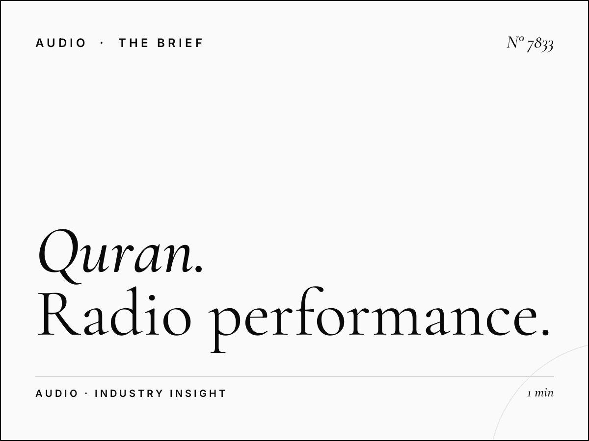 Al Quran ROI: Radio Performance Measurement