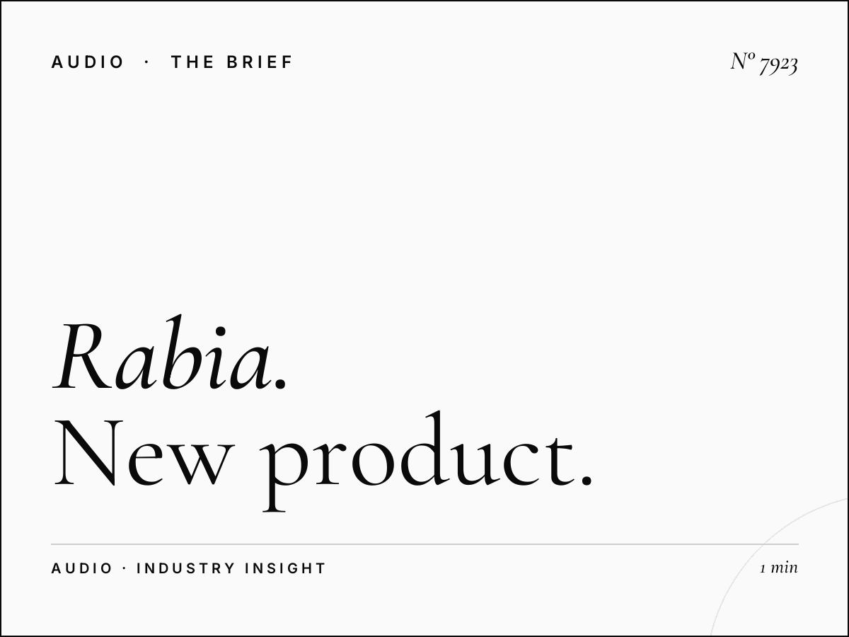Al Rabia Launch Campaign: New Product Radio Launch