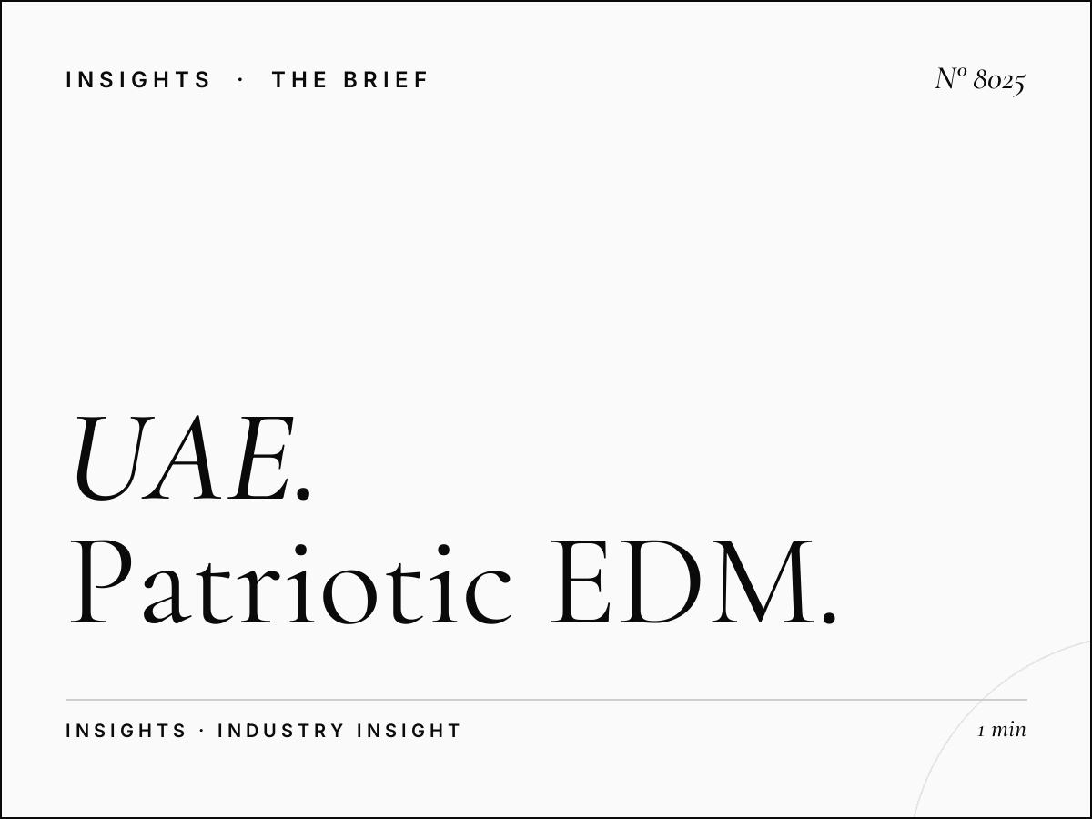 UAE National Day Beat: Patriotic EDM Campaign