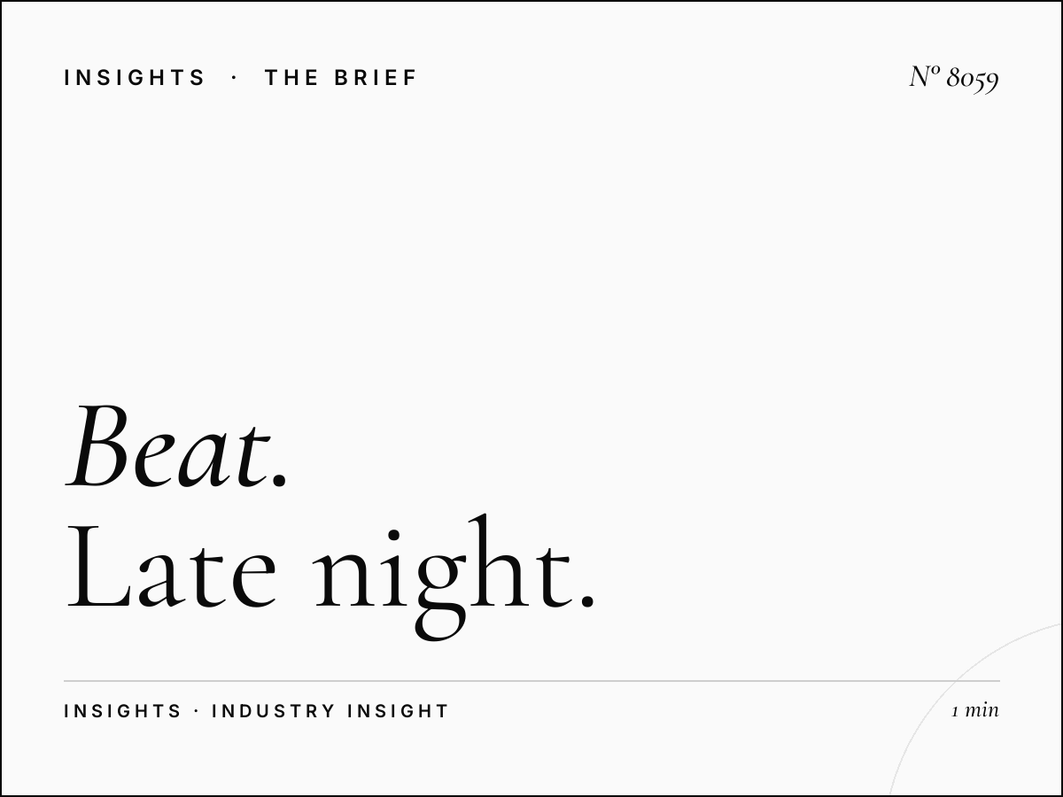 Beat After Party: Late Night Early Morning Programming