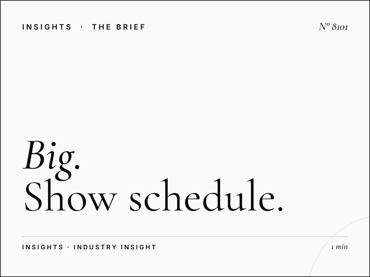 Big 106.2 Programming: Show Schedule Format