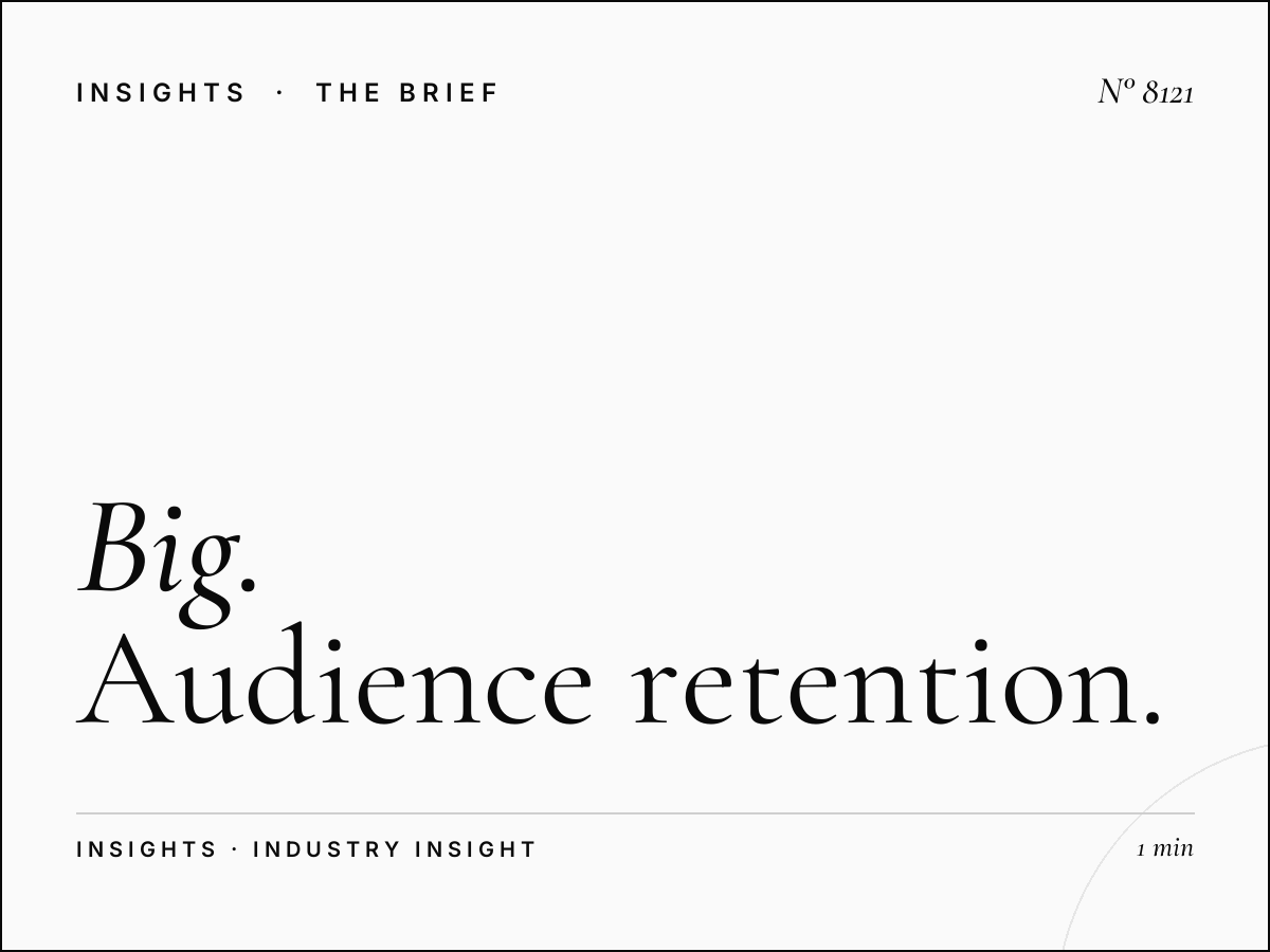Big Listener Loyalty: Audience Retention Measurement