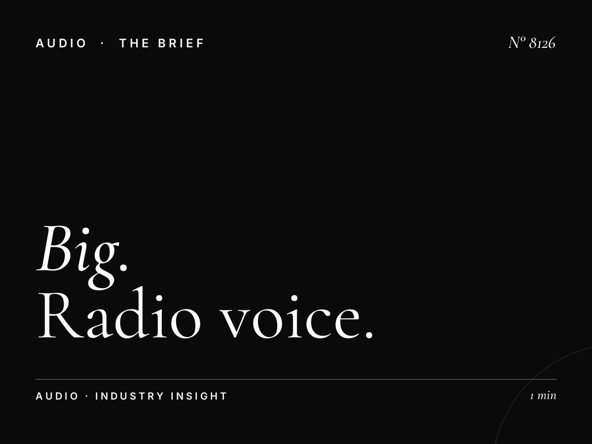 Big Voice Over: Radio Voice Talent Options