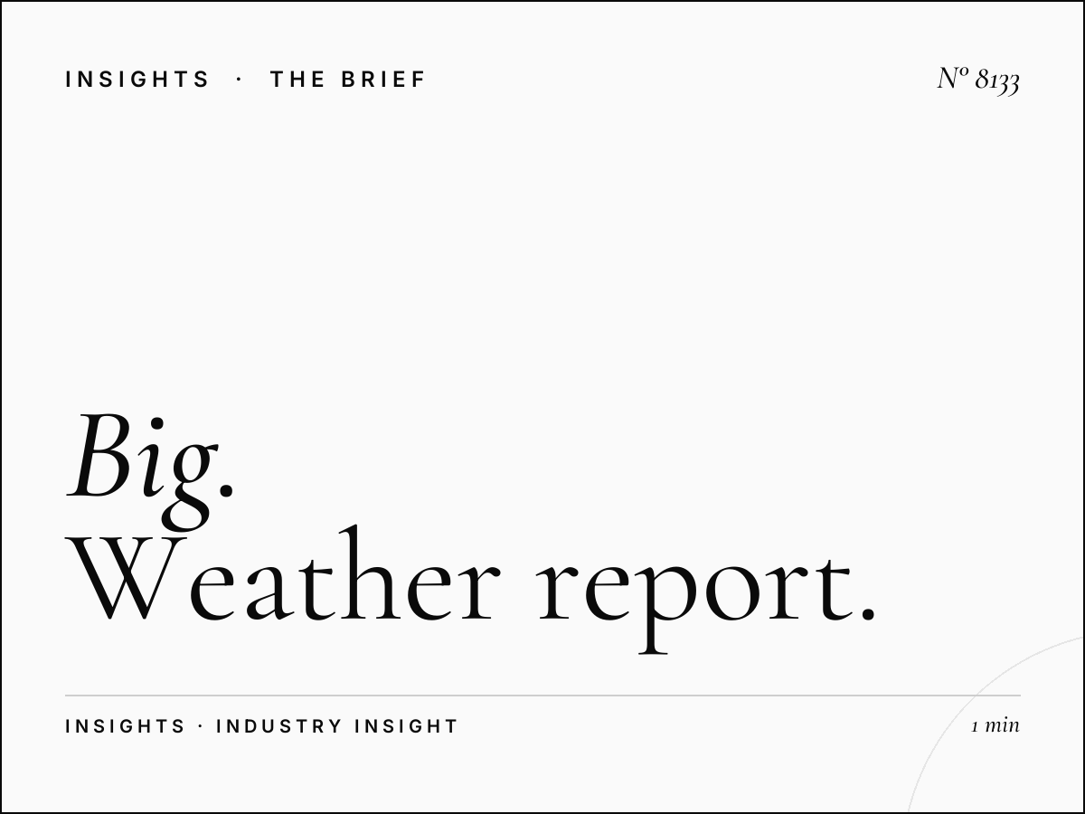 Big Weather Updates: Weather Report Programming