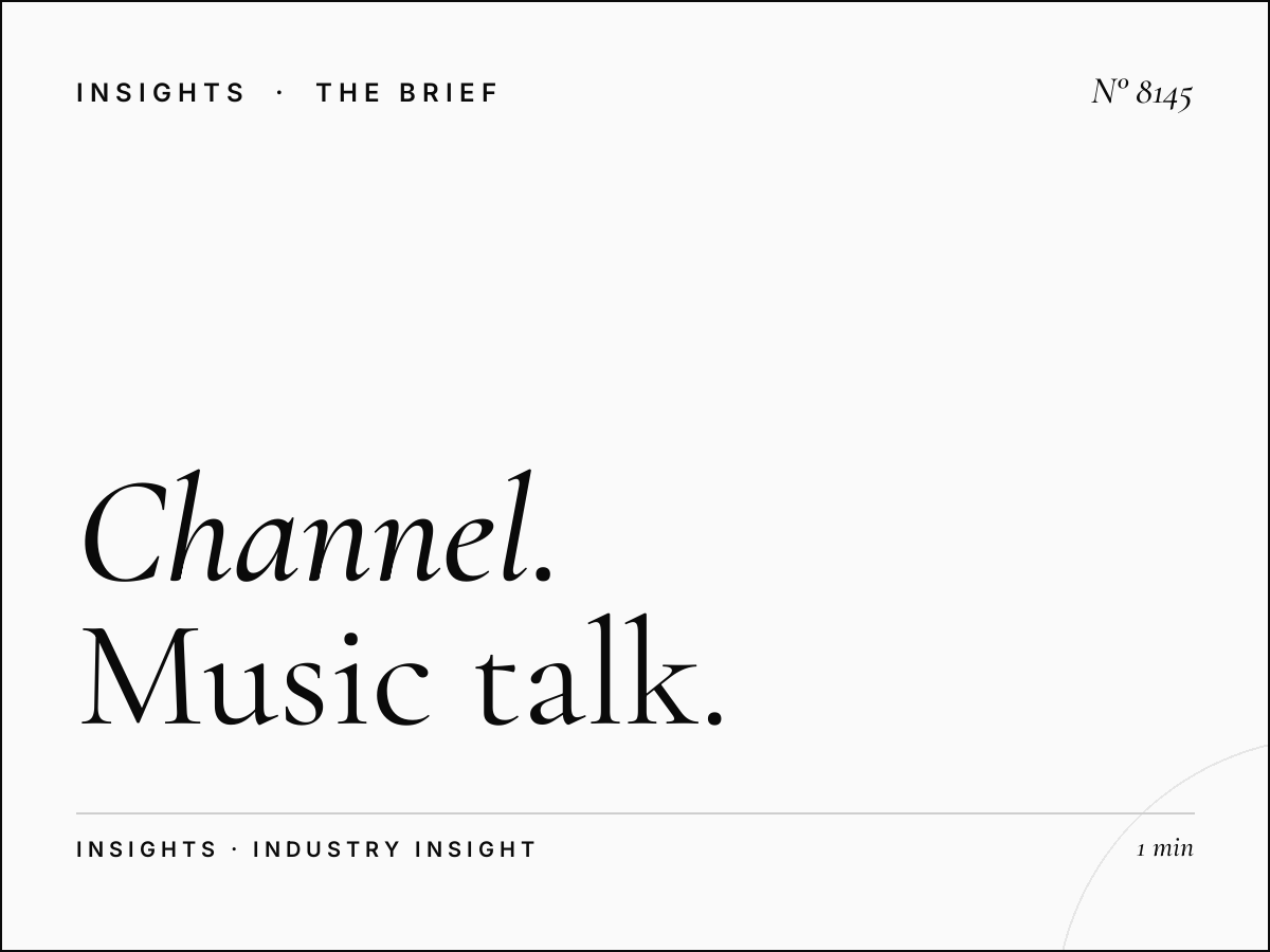 Channel 4 Midday: Music Talk Block Advertising
