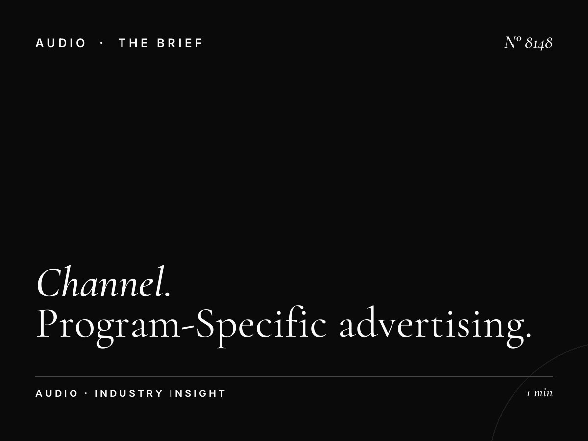 Channel 4 Radio Shows: Program-Specific Advertising