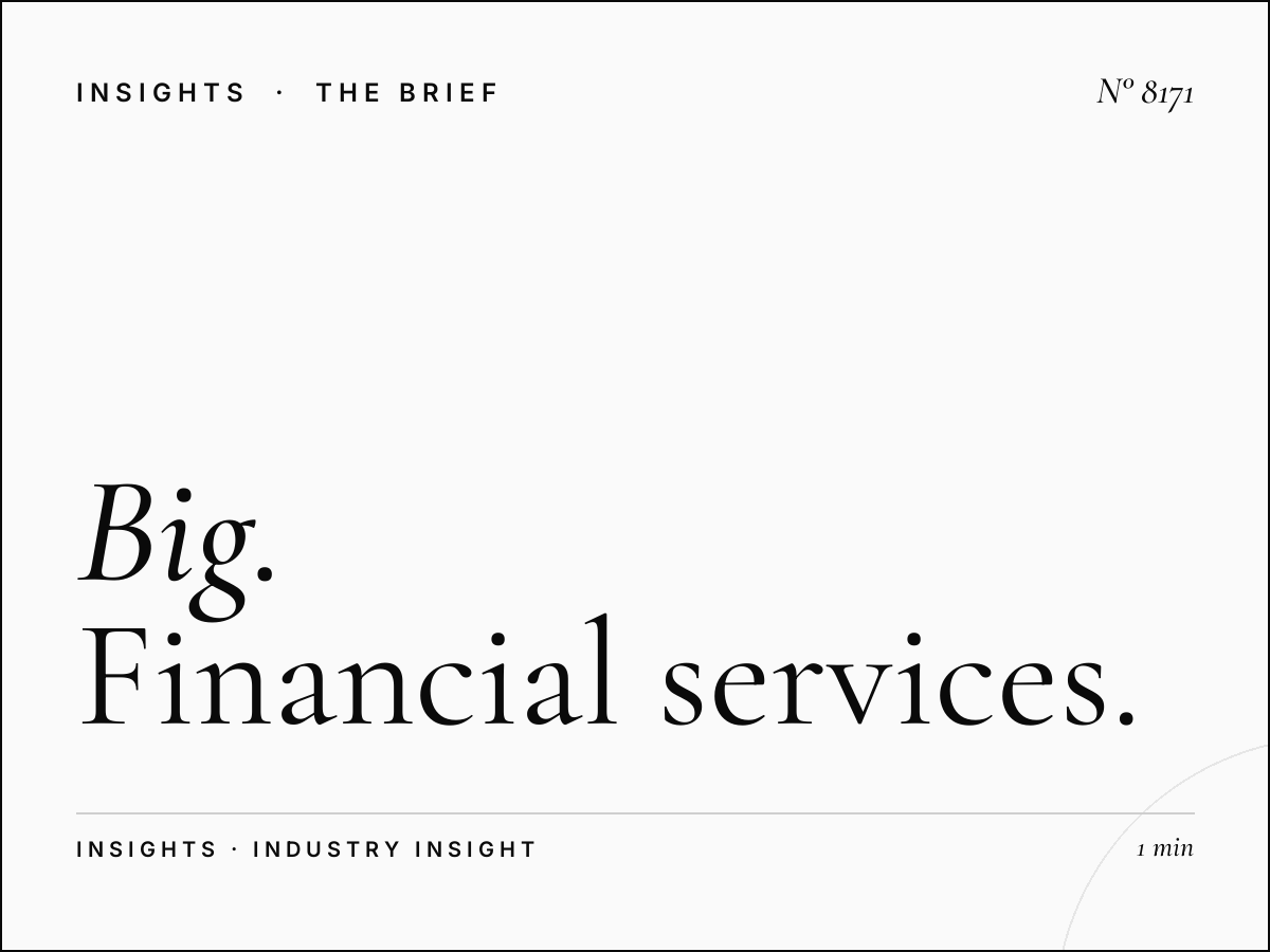 Big Banking Products: Financial Services Launch Campaign