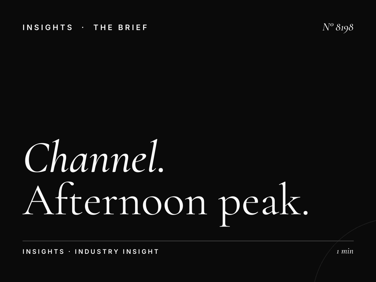 Channel 4 Evening Commute: Afternoon Peak Hours