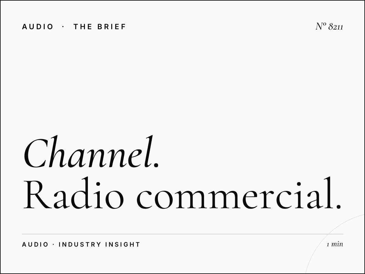 Channel 4 Creative Production: Radio Commercial Creation