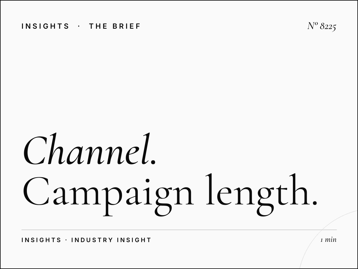 Channel 4 Duration: Campaign Length Options