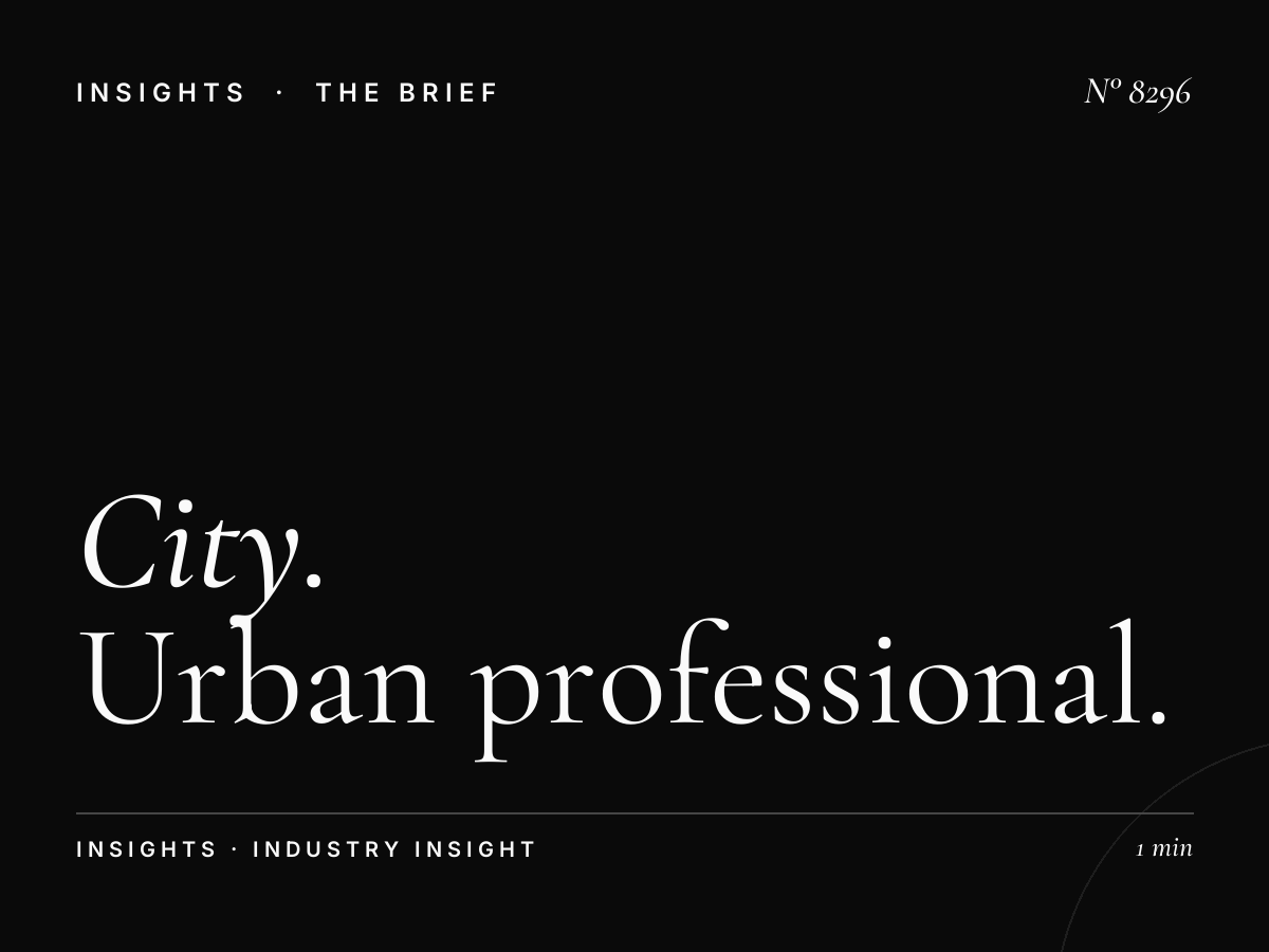 City Demographics: Urban Professional Target Market
