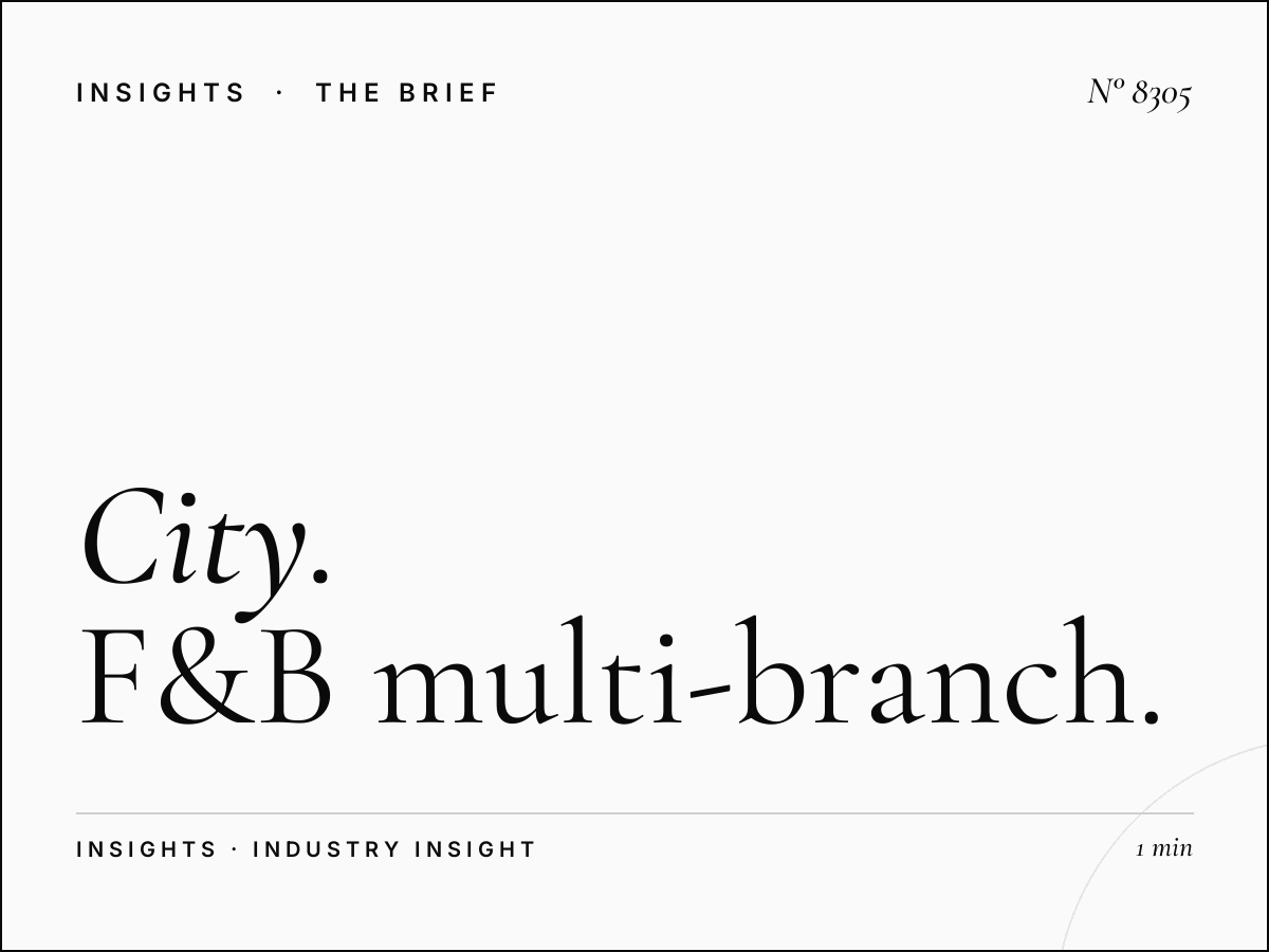City Restaurant Chains: F&B Multi-Branch Advertising Strategies That Drive Footfall