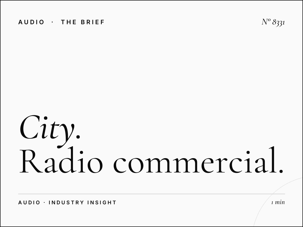 City Creative Production: Radio Commercial Creation