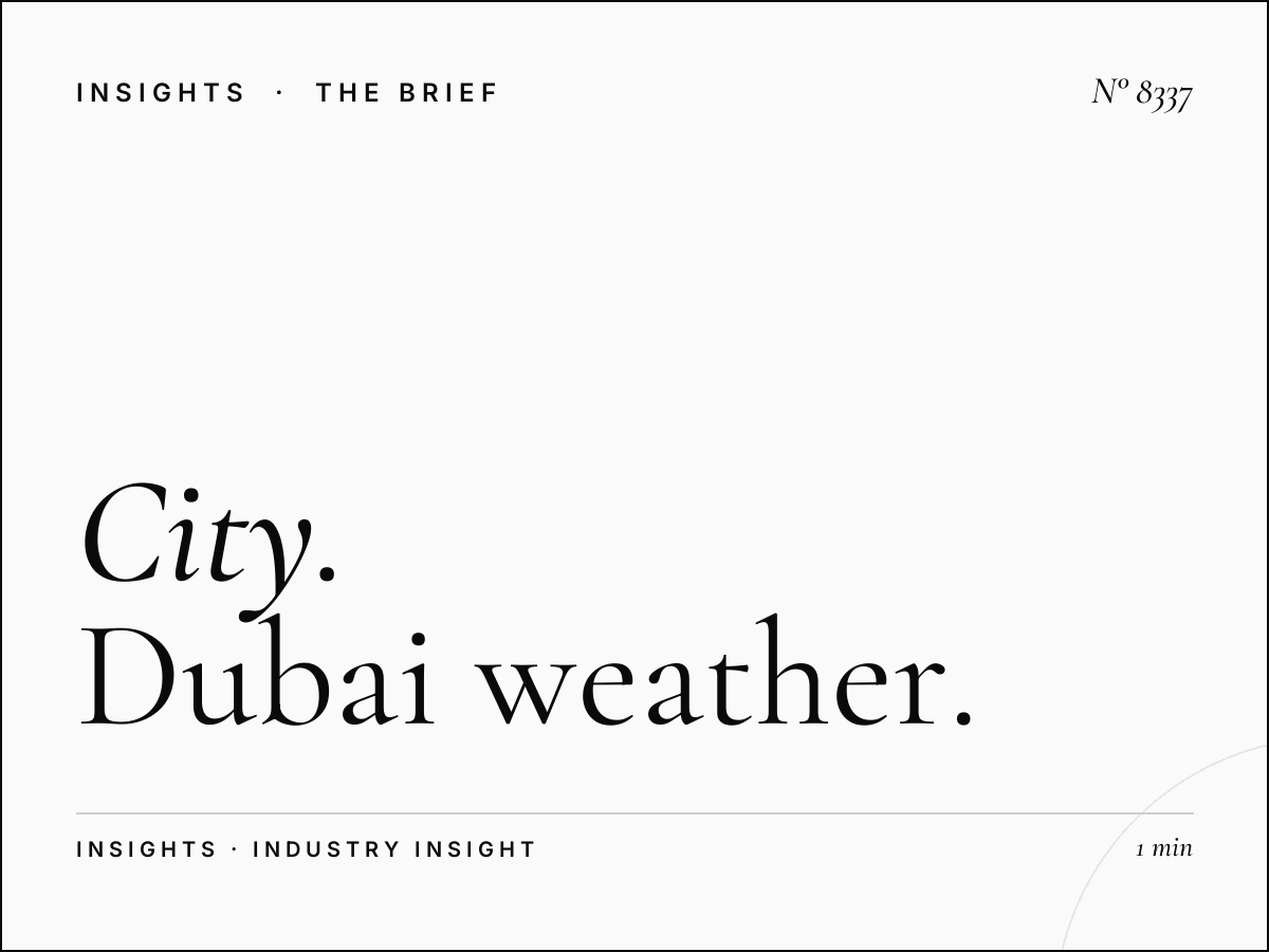City Weather Updates: Dubai Weather Report Programming