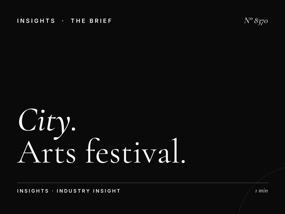City Cultural Events: Arts Festival Promotion