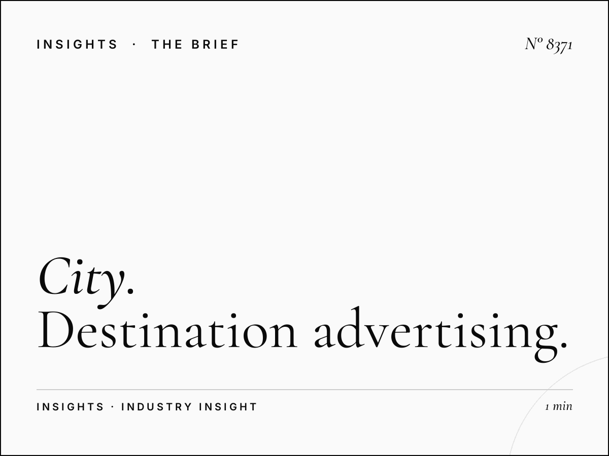 City Tourism Board: Destination Advertising That Drives Visitor Numbers