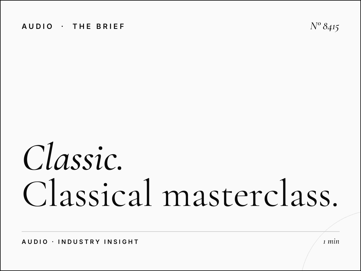 Classic FM Masterclass: Classical Masterclass Promotion