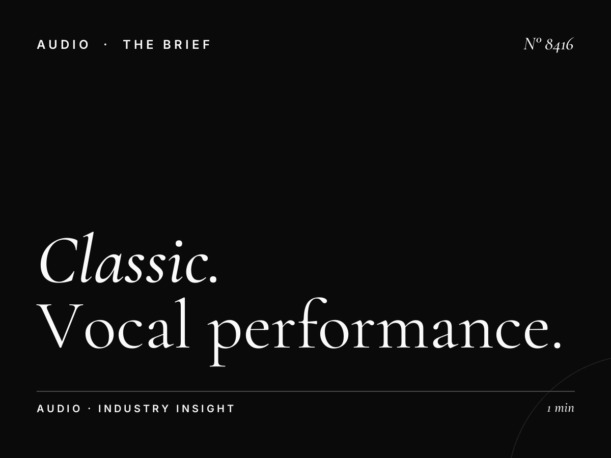 Classic FM Vocal Recital: Vocal Performance Marketing