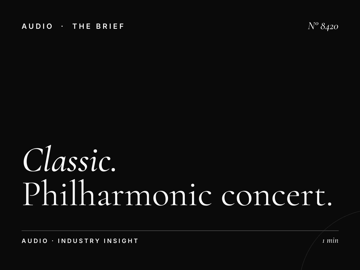Classic FM Philharmonic: Philharmonic Concert Advertising