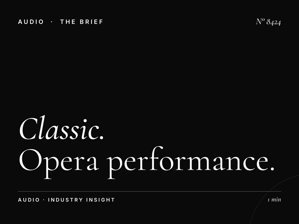 Classic FM Opera Season: Opera Performance Marketing