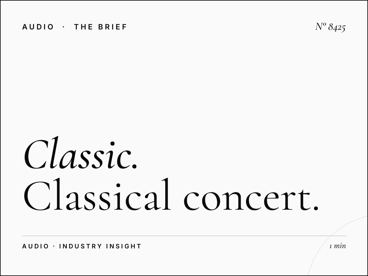 Classic FM Concert Season: Classical Concert Advertising