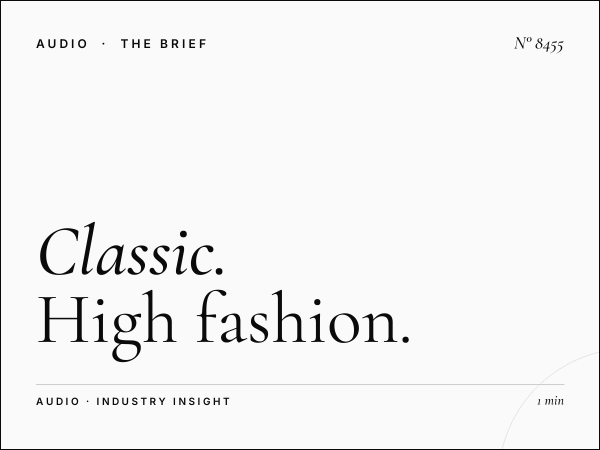 Classic FM Designer Fashion: High Fashion Brands
