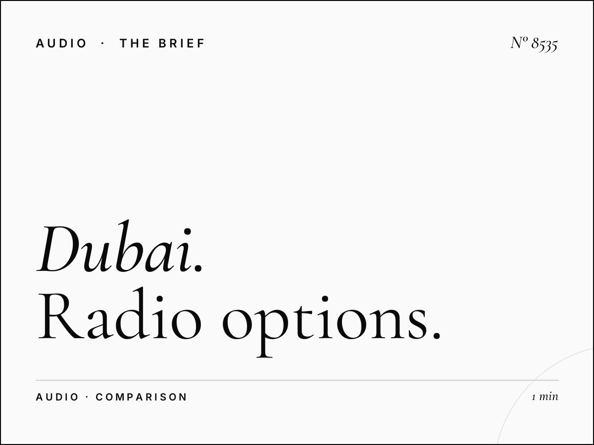 Dubai Radio 93 vs Dubai FM: Dubai Radio Options