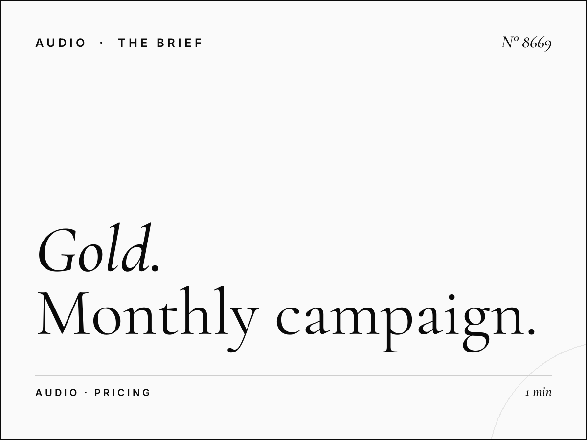 Gold Radio Advertising Rates: Monthly Campaign Pricing