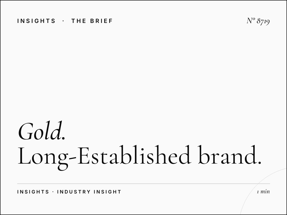Gold Enduring Brands: Long-Established Brand Marketing