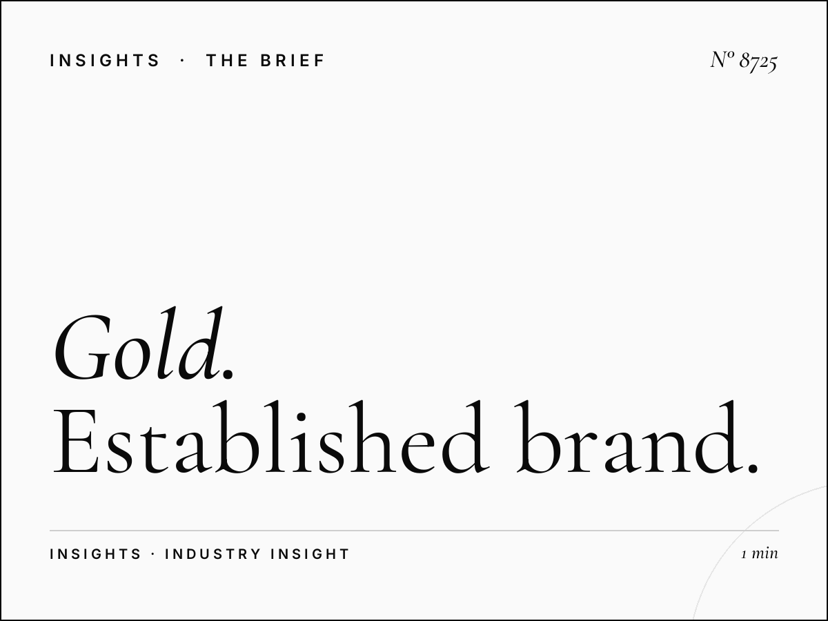 Gold Heritage Brands: Established Brand Advertising