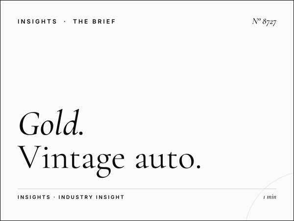 Gold Classic Car Enthusiasts: Vintage Auto Advertising