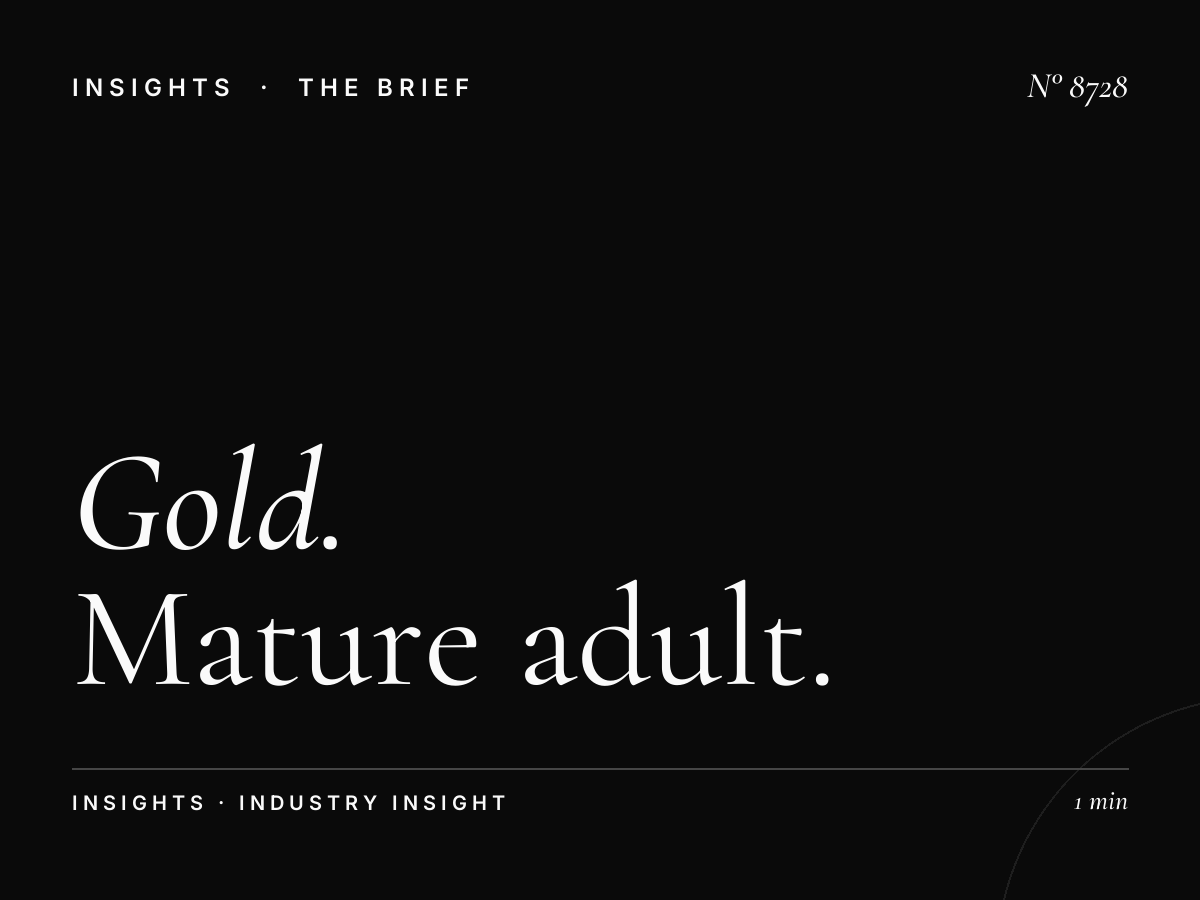 Gold Established Adults: Mature Adult Targeting