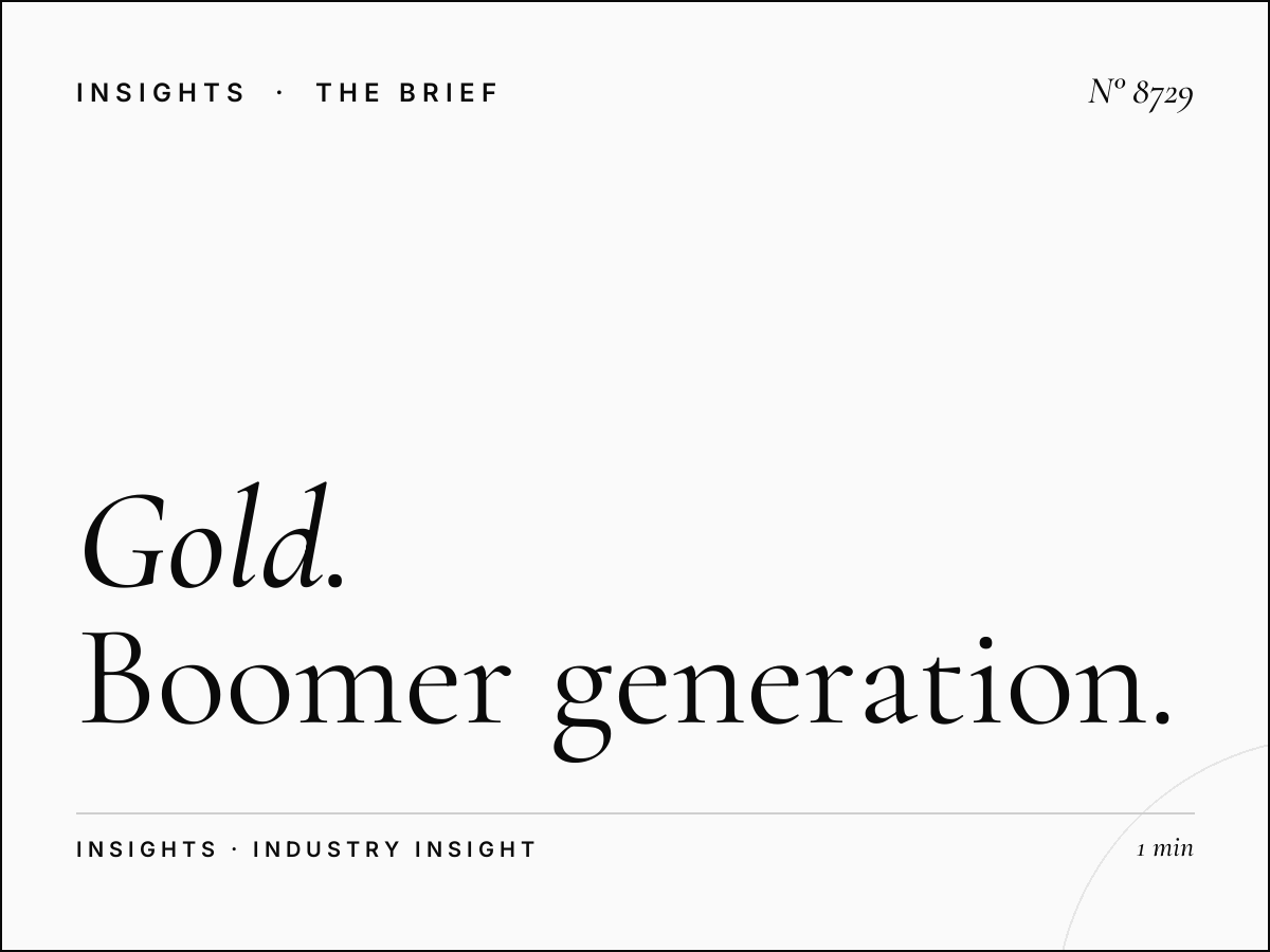 Gold Baby Boomers: Boomer Generation Marketing