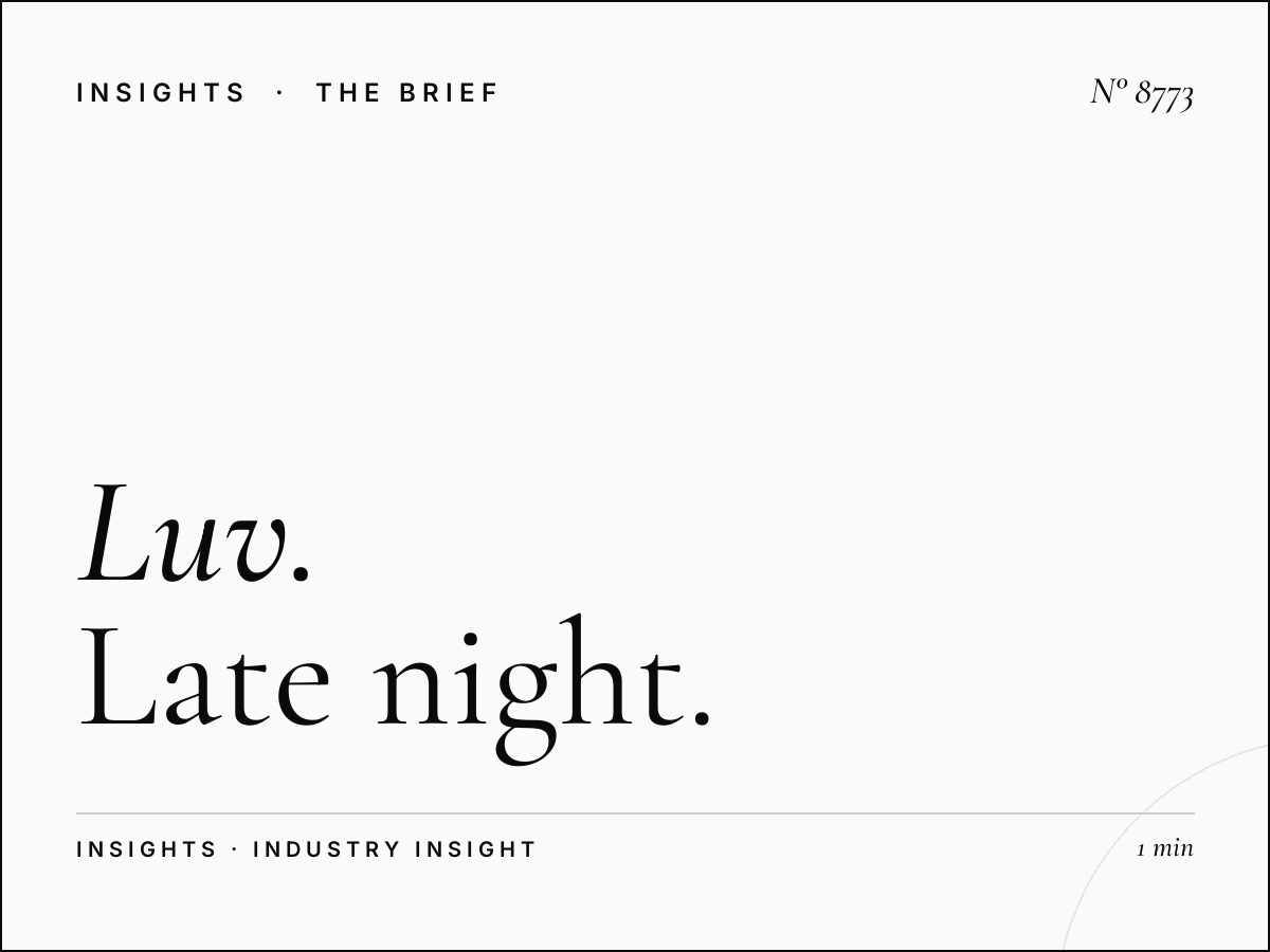 Luv Night Show: Late Night Love Songs Programming