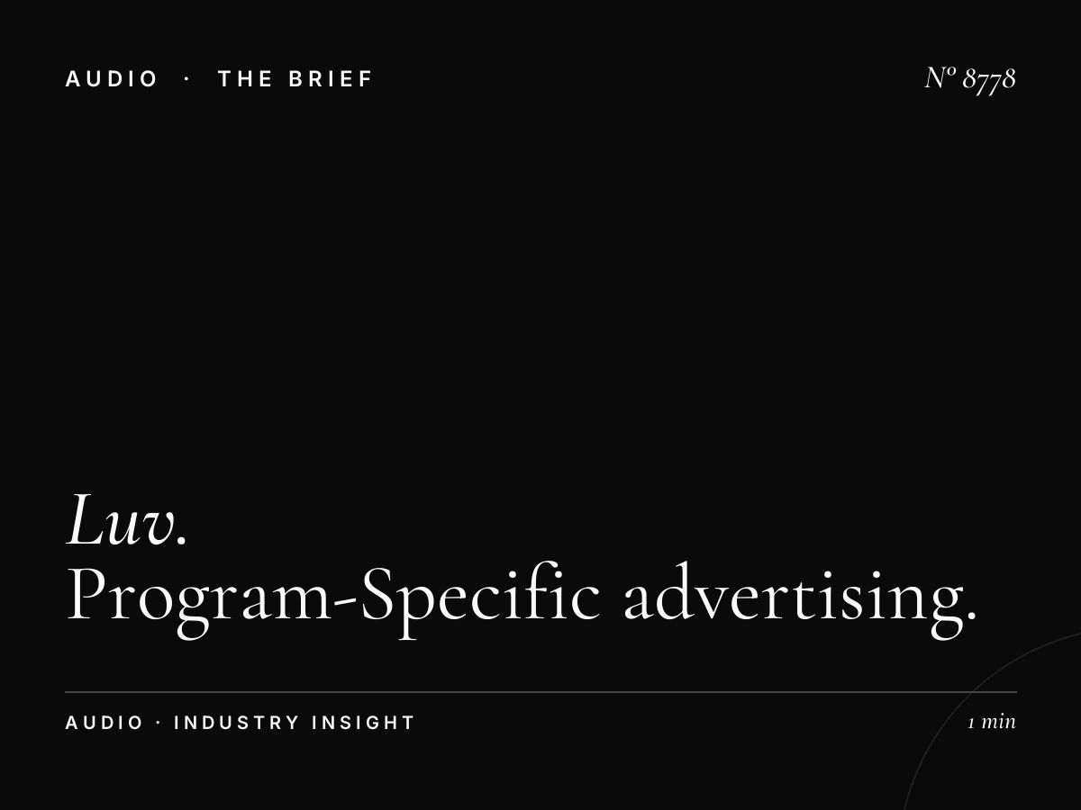 Luv Radio Shows: Program-Specific Advertising