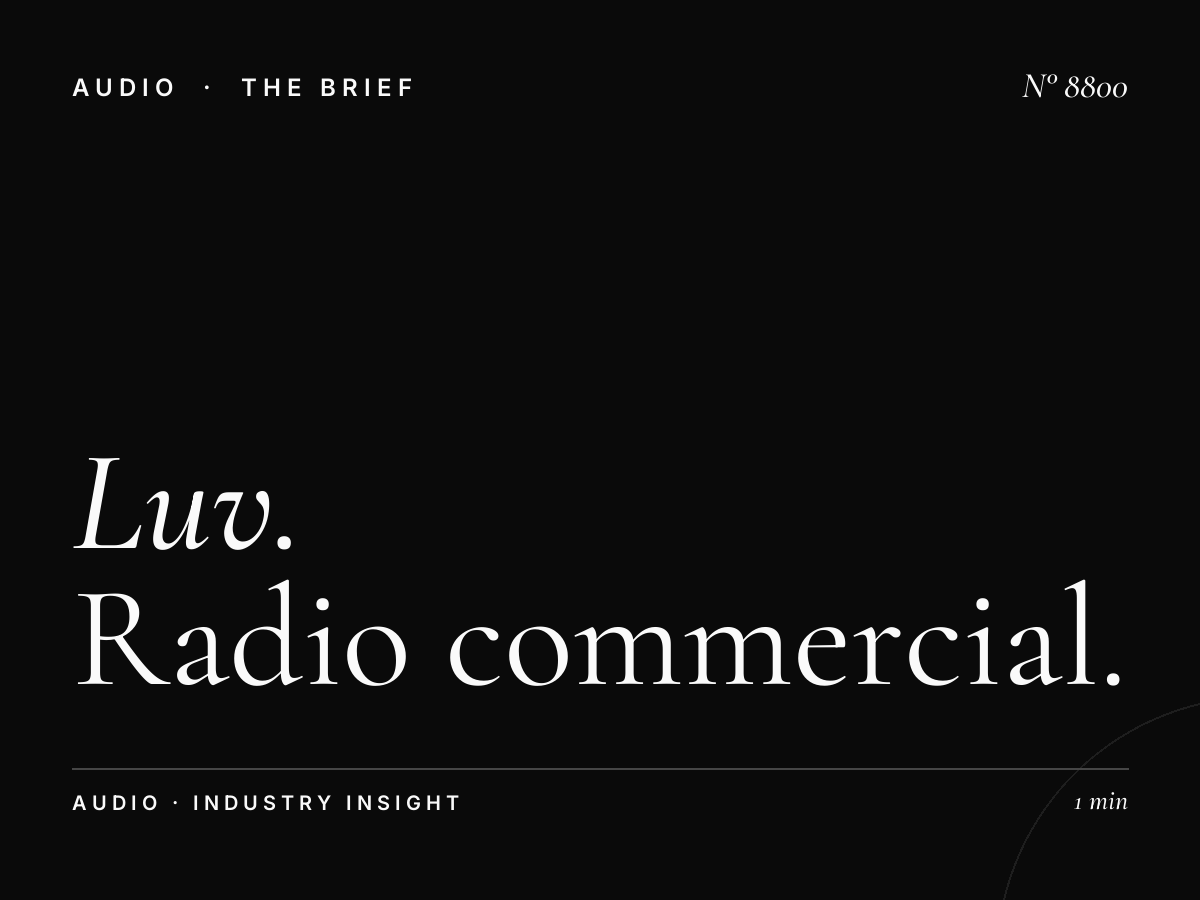 Luv Creative Production: Radio Commercial Creation
